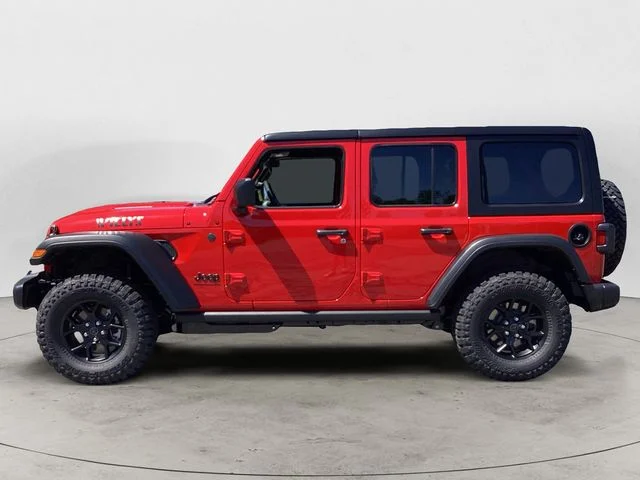 New 2026 Firecracker Red Clearcoat Jeep 4-DOOR WILLYS image 2