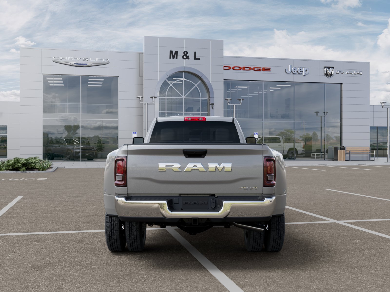 New 2026 Silver-Zynith Exterior Paint RAM Tradesman Crew Cab 4x4 8