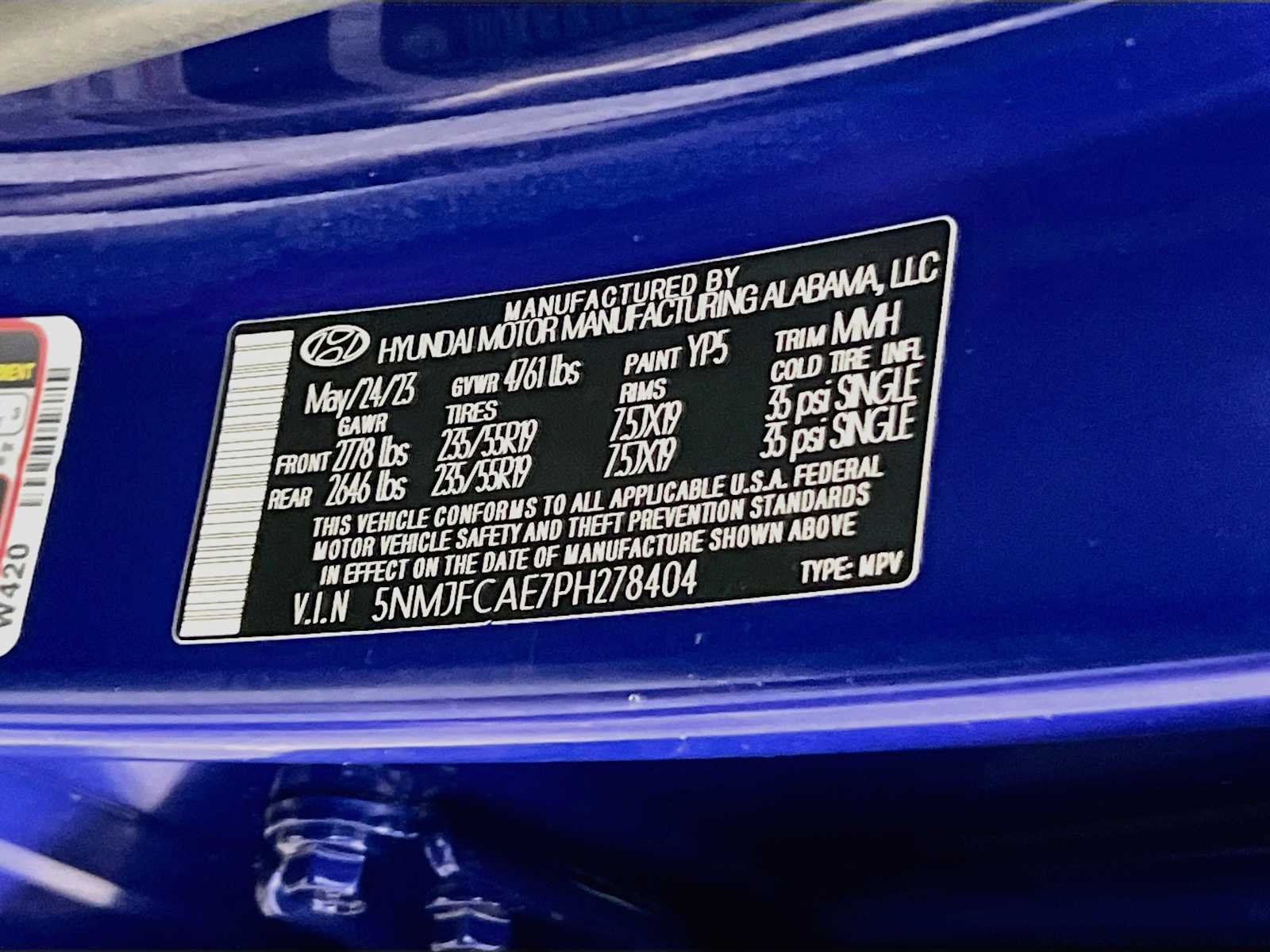 Used 2023 Intense Blue Hyundai SEL image 32