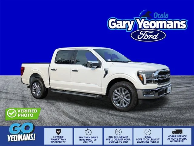New 2026 Star White Metallic Tri-Coat Ford Lariat® image 1