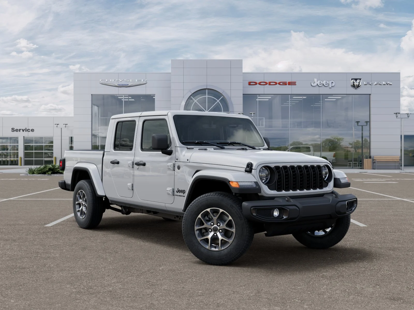 New 2026 Bright White Clear-Coat Exterior Paint Jeep Sport S image 32