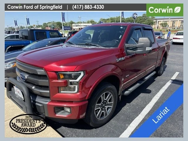 Used 2015 Red Ford Lariat image 1