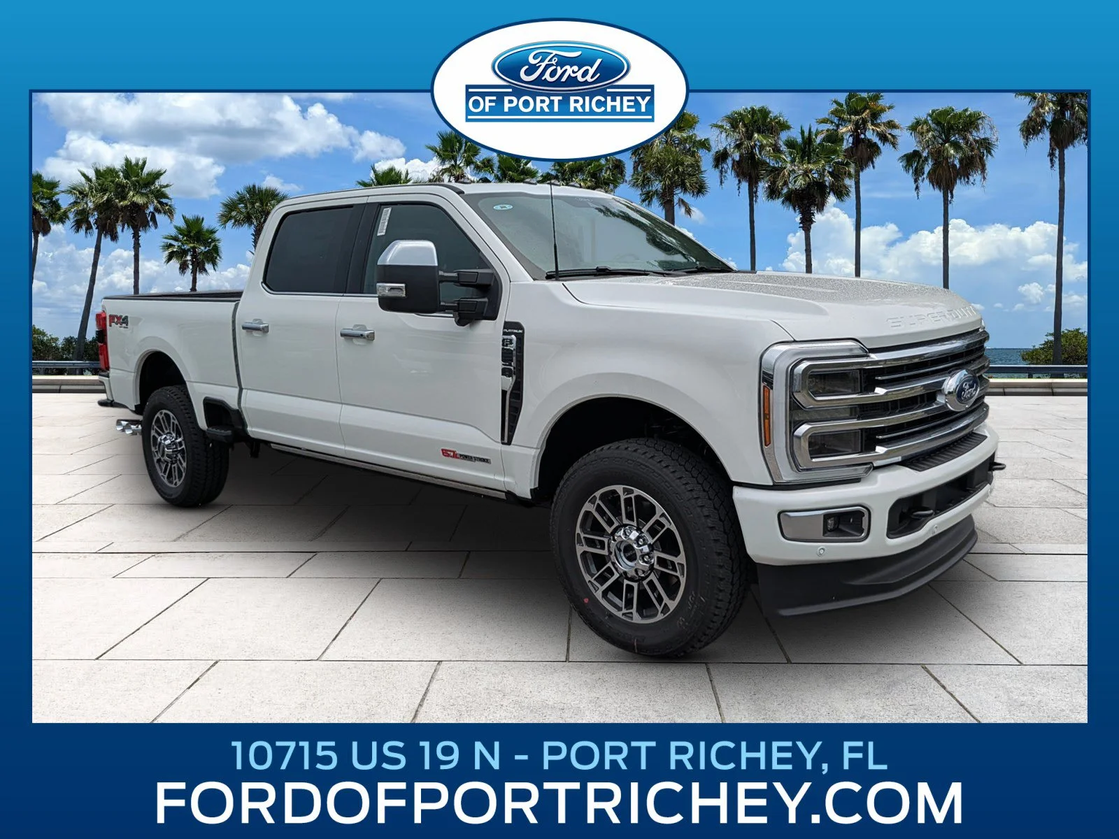 New 2026 Star White Metallic Tri-Coat Ford F-250® Platinum® image 1