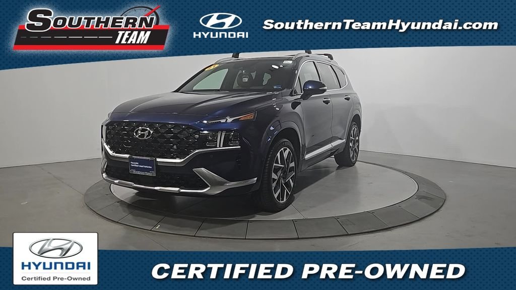 Certified Used 2021 Blue Hyundai Calligraphy image 1