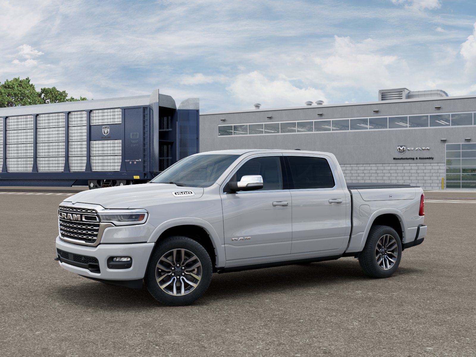 New 2026 Bright White Clear-Coat Exterior Paint RAM Longhorn image 1