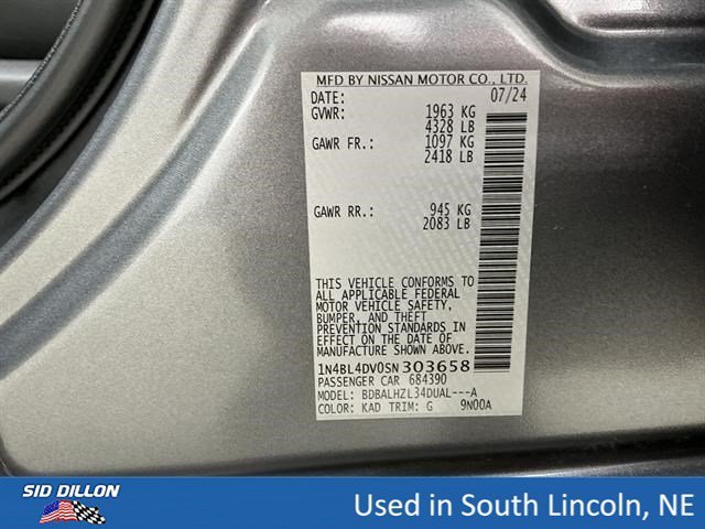 Used 2025 Gun Metallic Nissan SV image 14