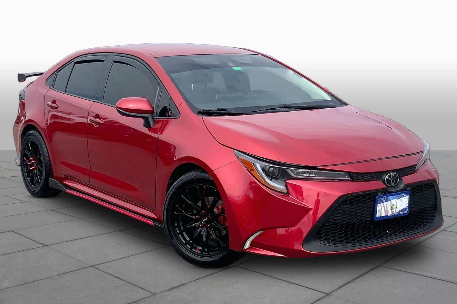 Used 2020 Barcelona Red Metallic Toyota LE image 2