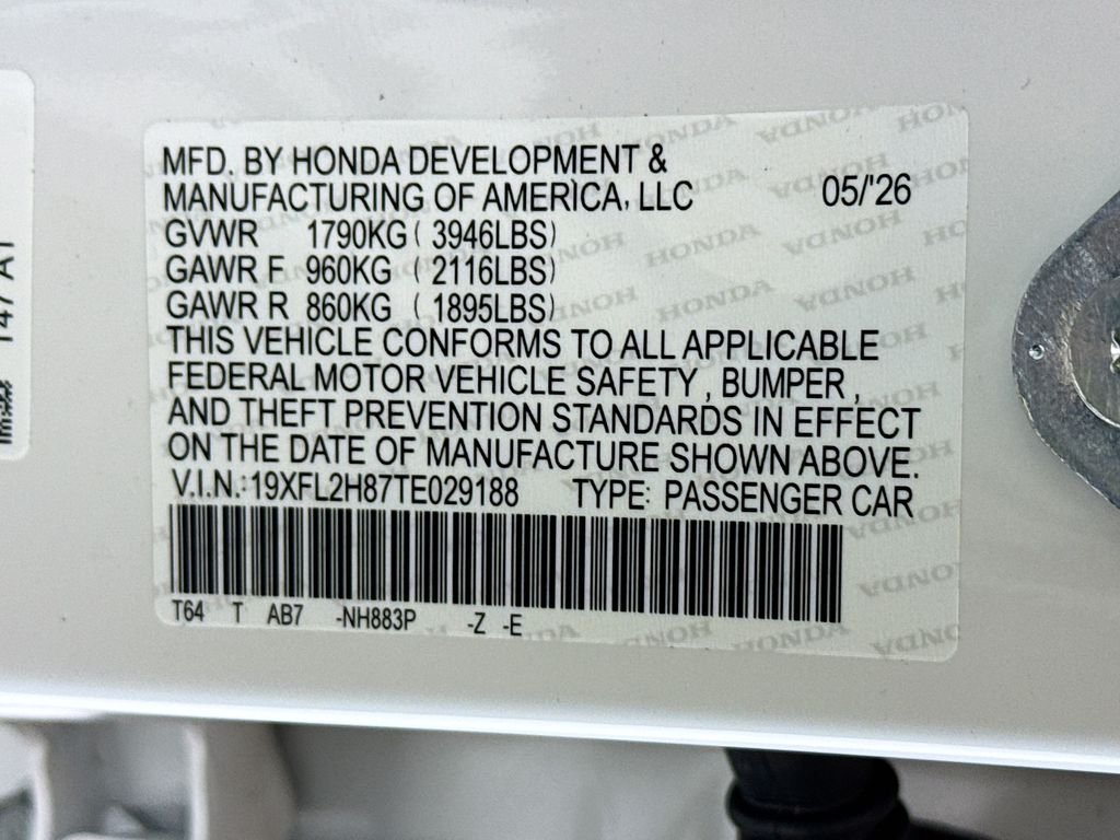 New 2026 Platinum White Pearl Honda Sport image 33