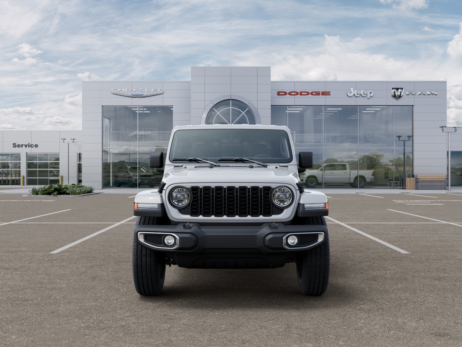 New 2026 Bright White Clear-Coat Exterior Paint Jeep Sahara image 107
