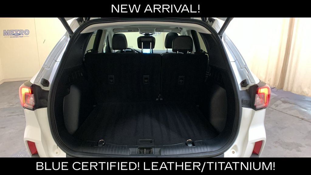 Certified Used 2022 White Metallic Ford Titanium image 20
