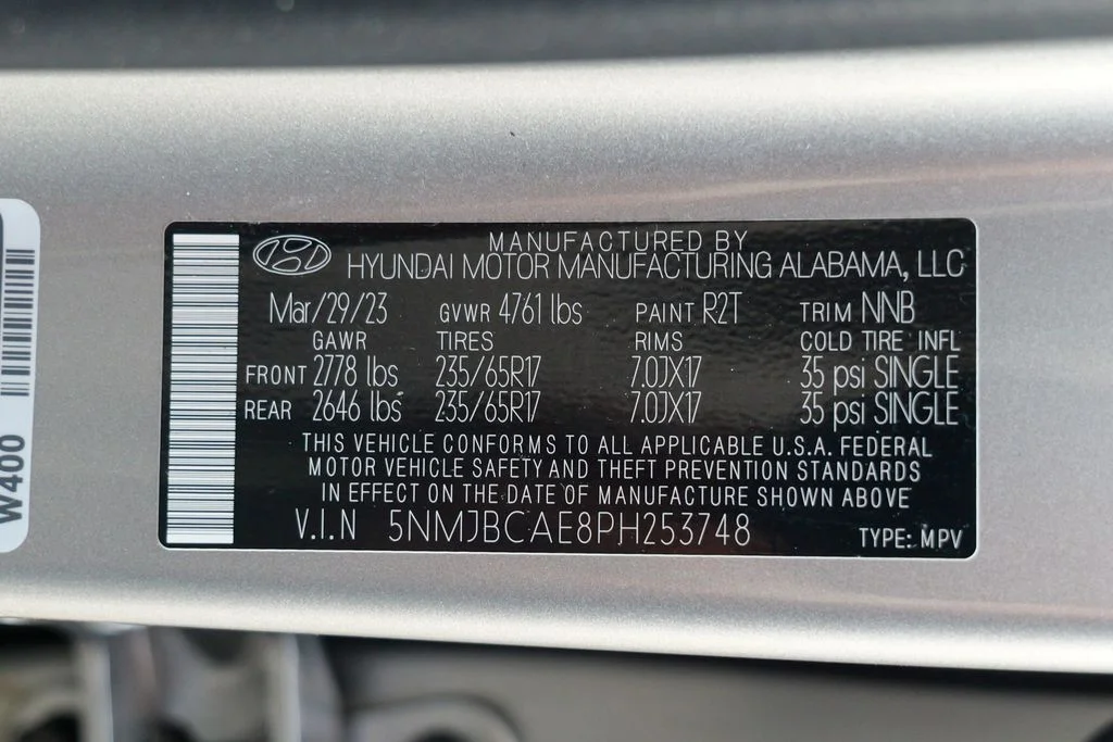 Used 2023 Shimmering Silver Hyundai SEL image 60