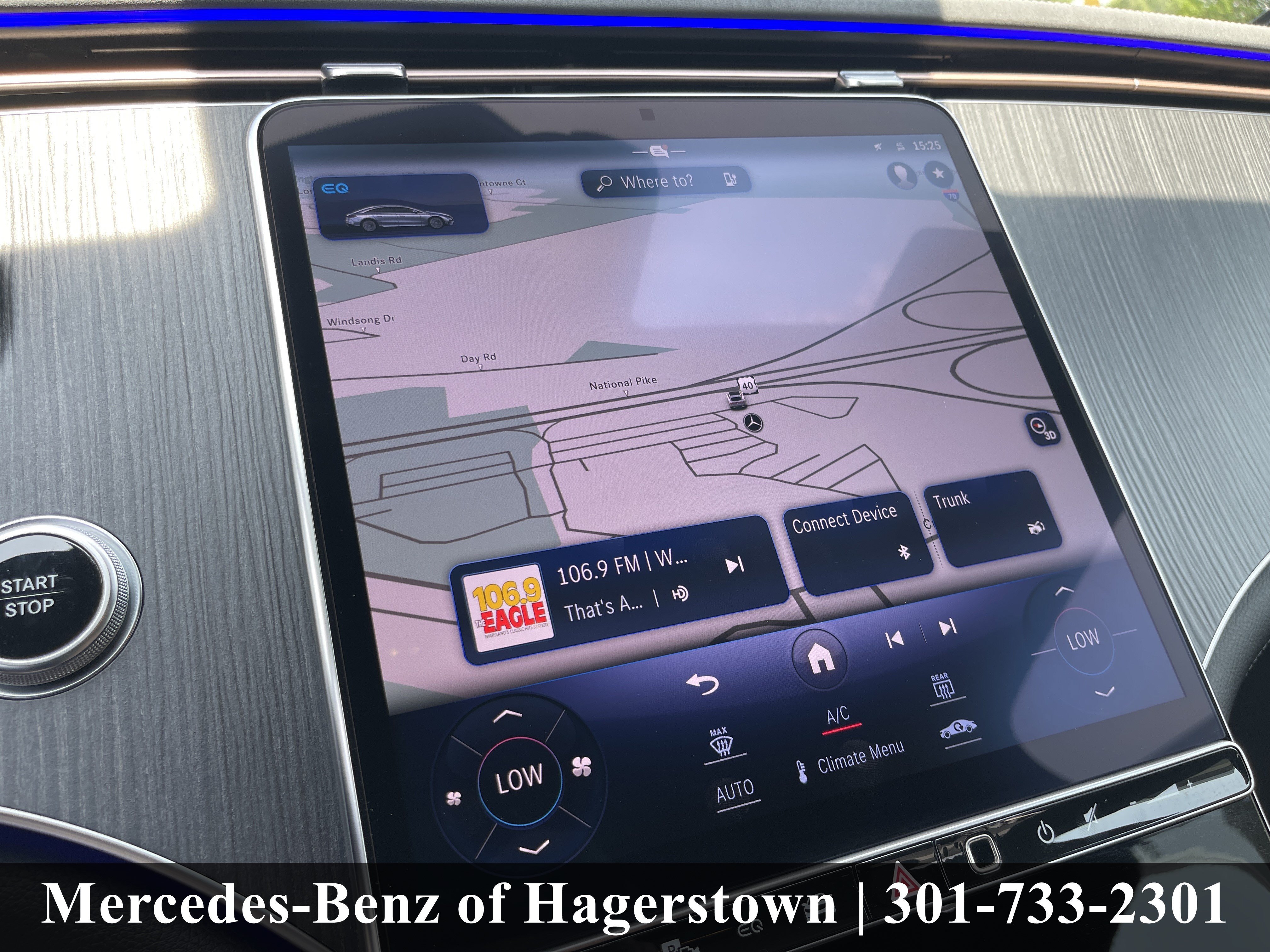 Certified Used 2023 Obsidian Black Metallic Mercedes-Benz EQS 450 4MATIC® Sedan image 12