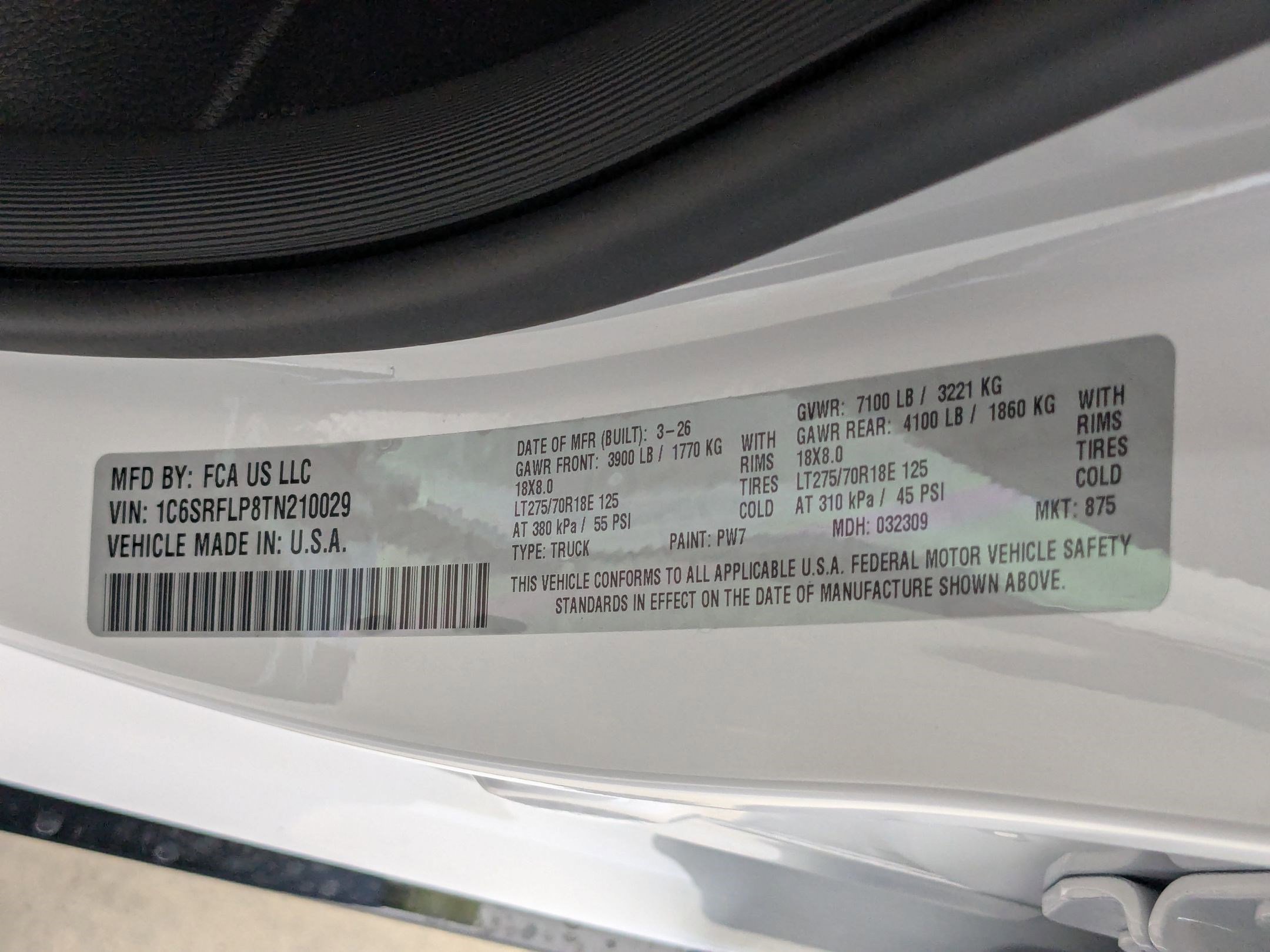 New 2026 Bright White Clear-Coat Exterior Paint RAM Rebel image 20