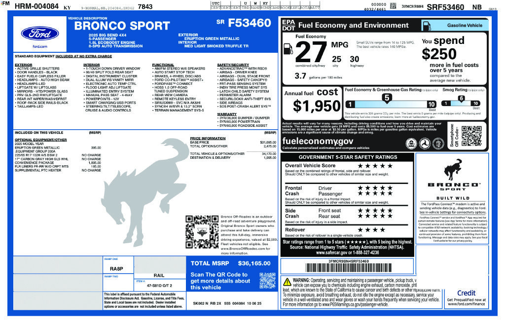 Used 2025 Green Ford Big Bend image 25