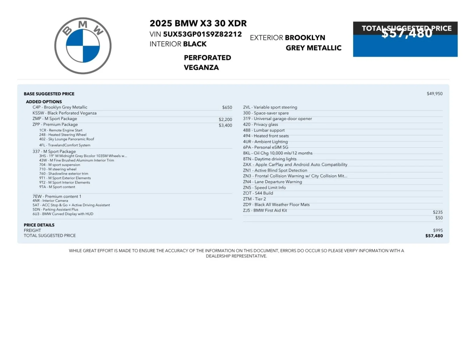 Used 2025 BROOKLYN GREY BMW 30 xDrive image 2