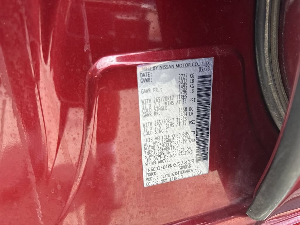 Used 2023 Red Nissan PRO-4X image 43