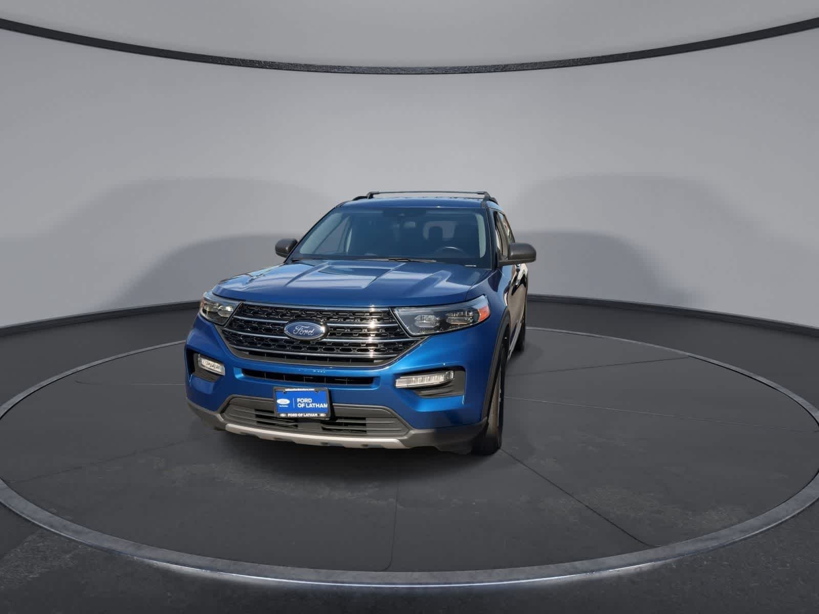 Certified Used 2021 Atlas Blue Metallic Ford XLT image 3