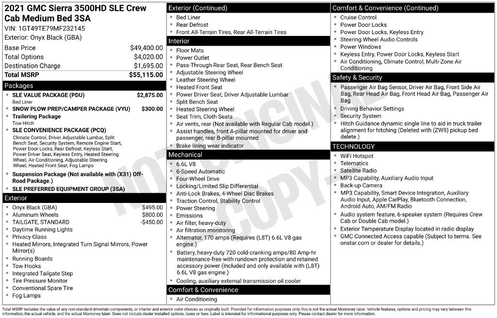 Used 2021 Black GMC SLE image 7