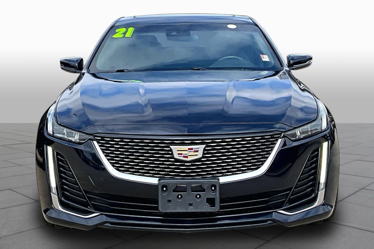 Used 2021 Dark Moon Blue Metallic Cadillac Luxury image 3