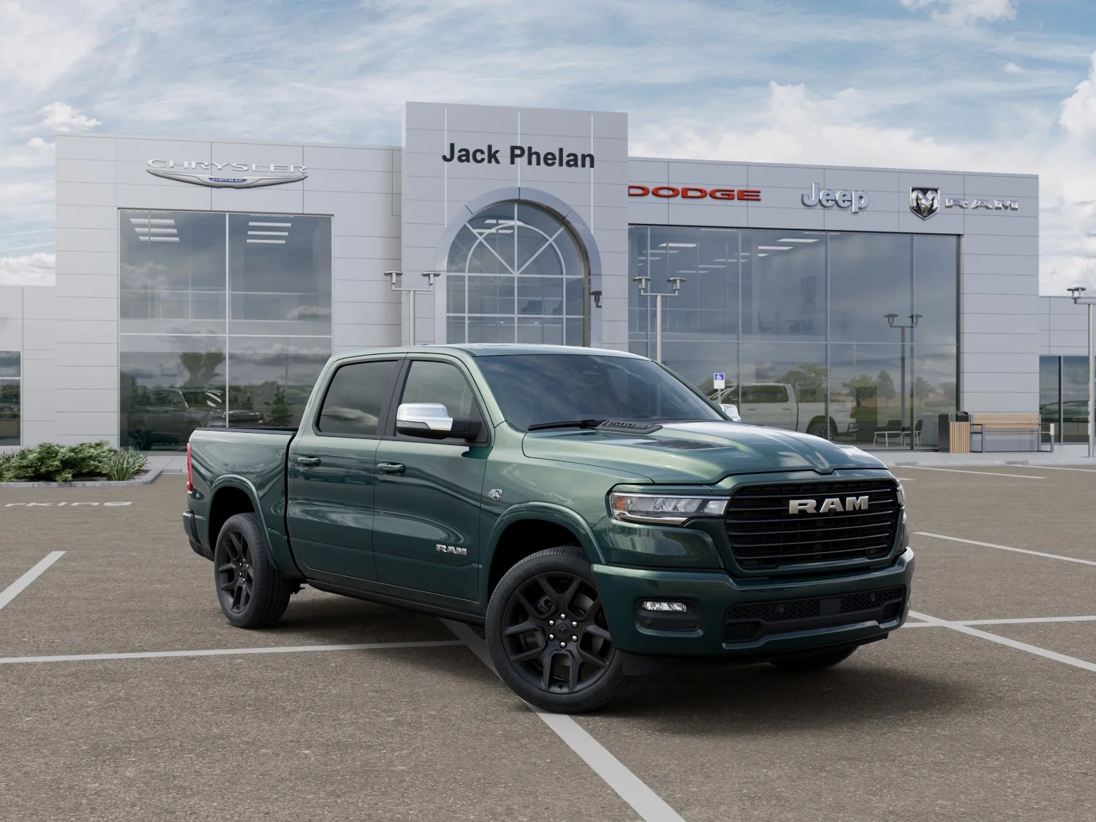 New 2026 Serrano-Green Metallic Exterior Paint RAM Laramie image 31