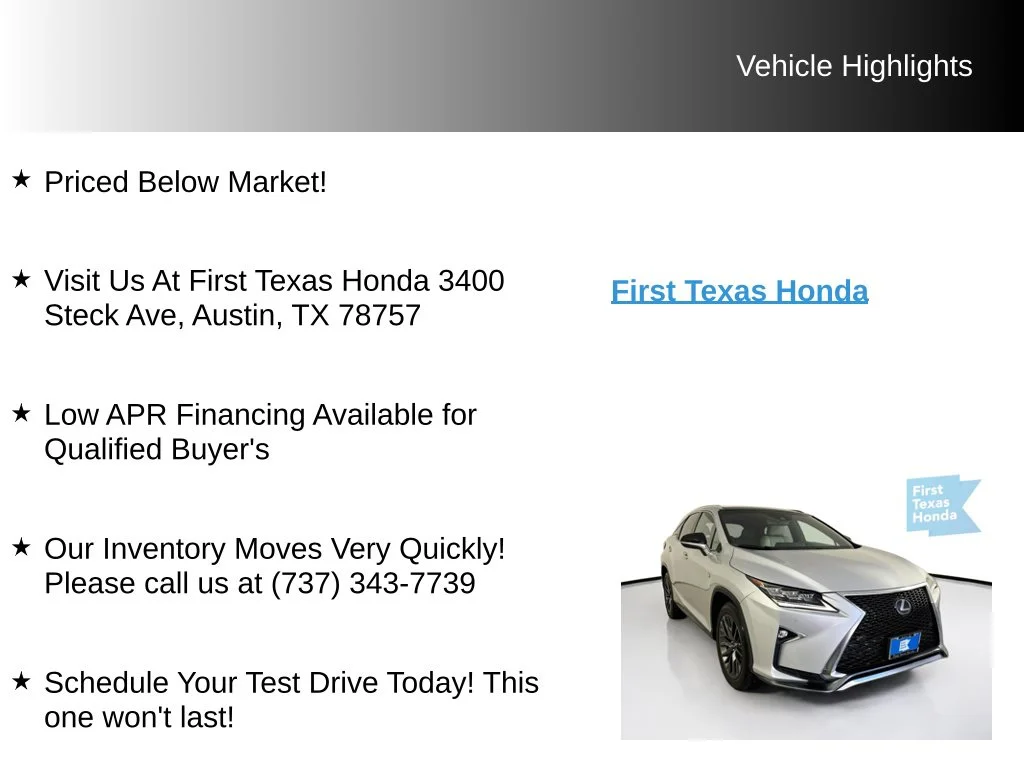 Used 2017 Silver Lexus 350 F Sport image 10