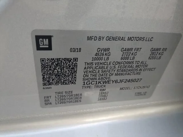 Used 2018 SILVER ICE METALLIC Chevrolet LTZ image 44