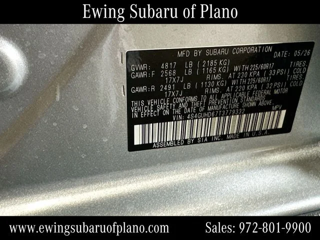 New 2026 ICE SILVER METALLIC Subaru Premium image 33