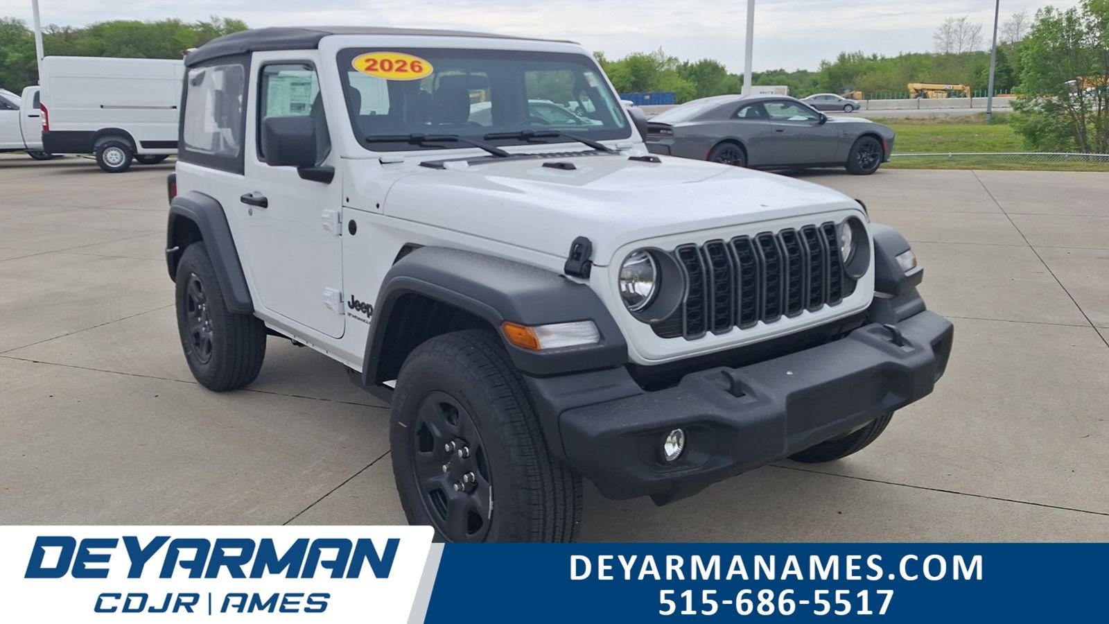 New 2026 Bright White Clear-Coat Exterior Paint Jeep Sport image 1