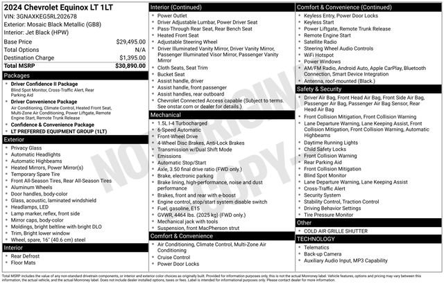 Used 2024 Black Chevrolet LT image 34