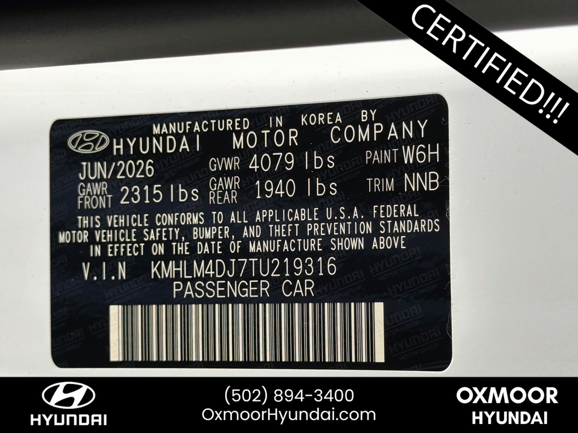 Used 2026 Serenity White Hyundai Blue image 29