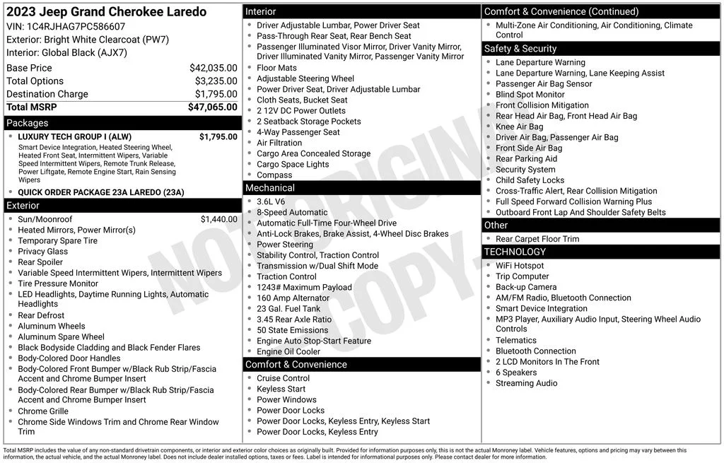 Certified Used 2023 White Jeep Laredo image 38
