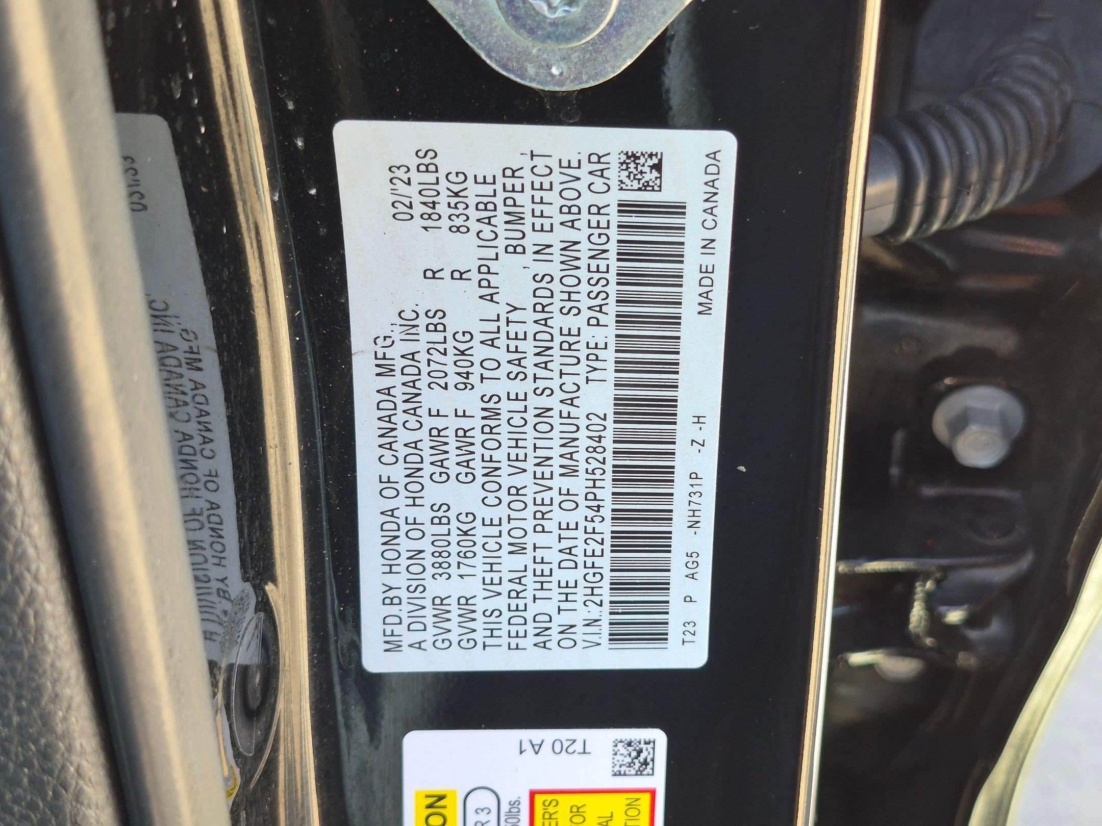 Used 2023 Crystal Black Pearl Honda Sport image 32