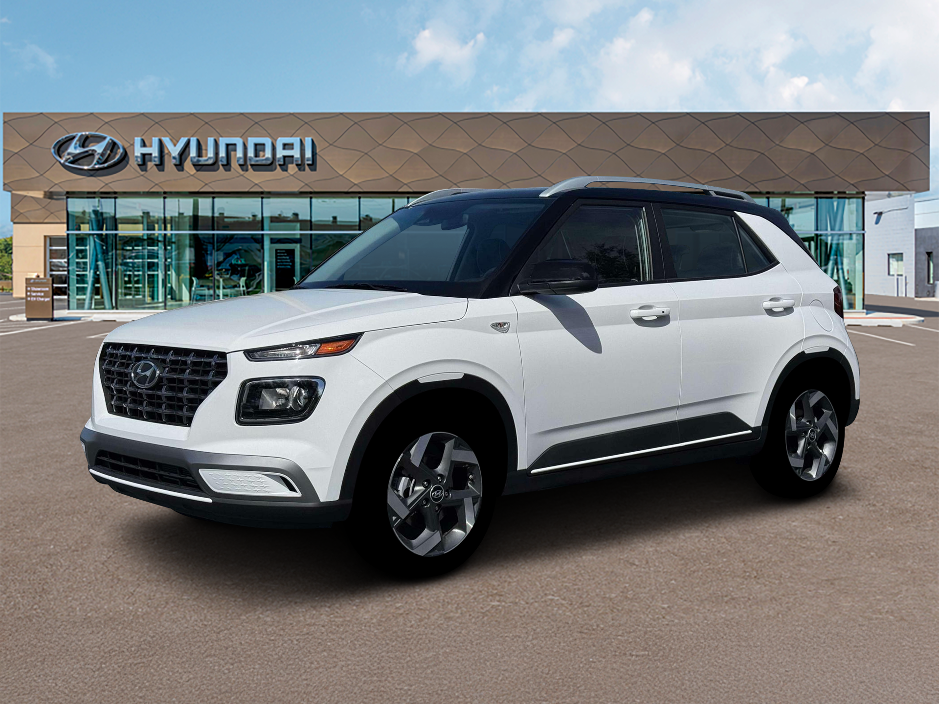 New 2026 Lunar White w/Black Roof Hyundai SEL w/Two-Tone Roof image 2