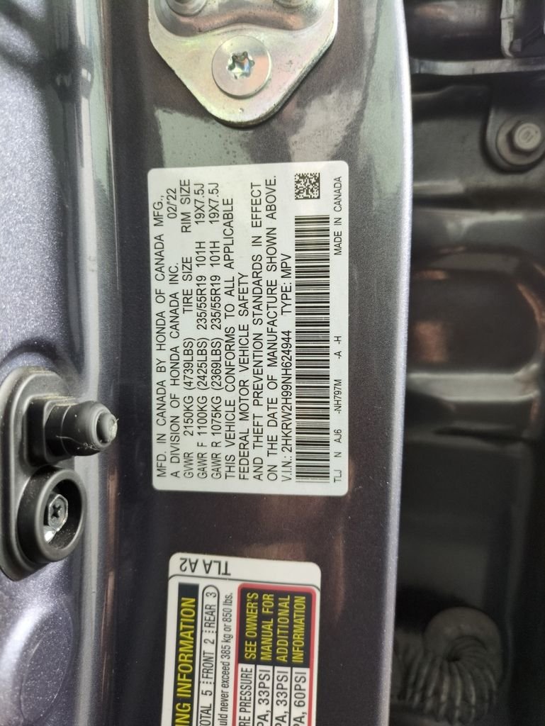 Certified Used 2022 Platinum White Pearl Honda Touring image 33