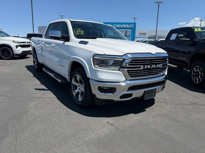 Used 2022 Bright White Clea Ram Laramie image 1