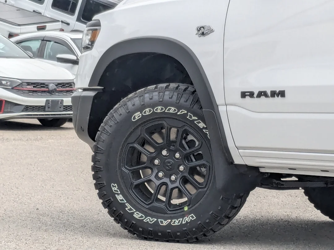 New 2026 White RAM Rebel - - 5.7L HEMI eTorque V8 - Steel Sport Hood - Trailer Brake Ctrl - Remote Start & More! image 9