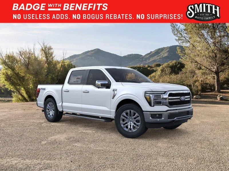New 2026 Star White Metallic Tri-Coat Ford Lariat® image 8