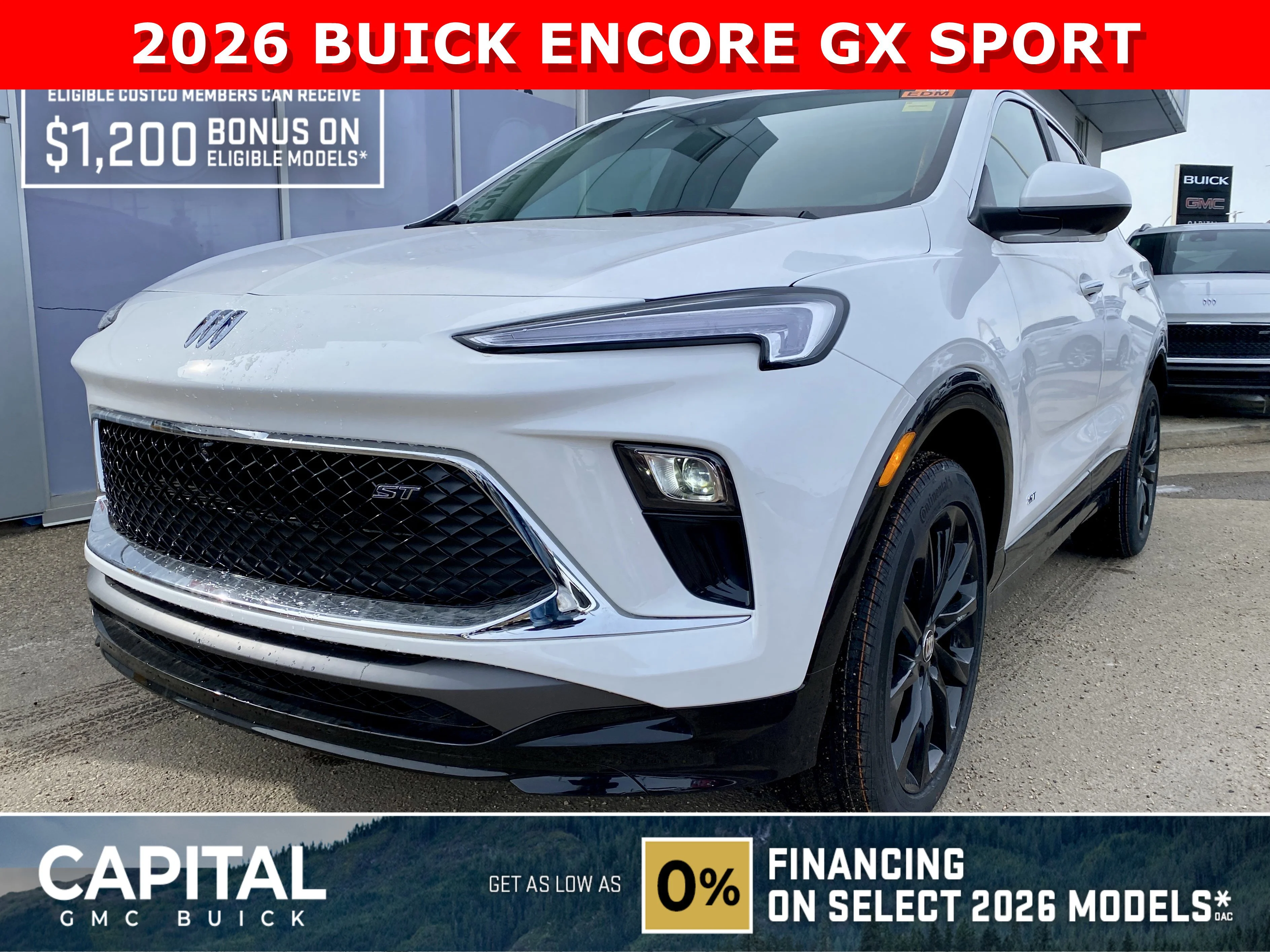 New 2026 Summit White Buick Sport Touring image 1