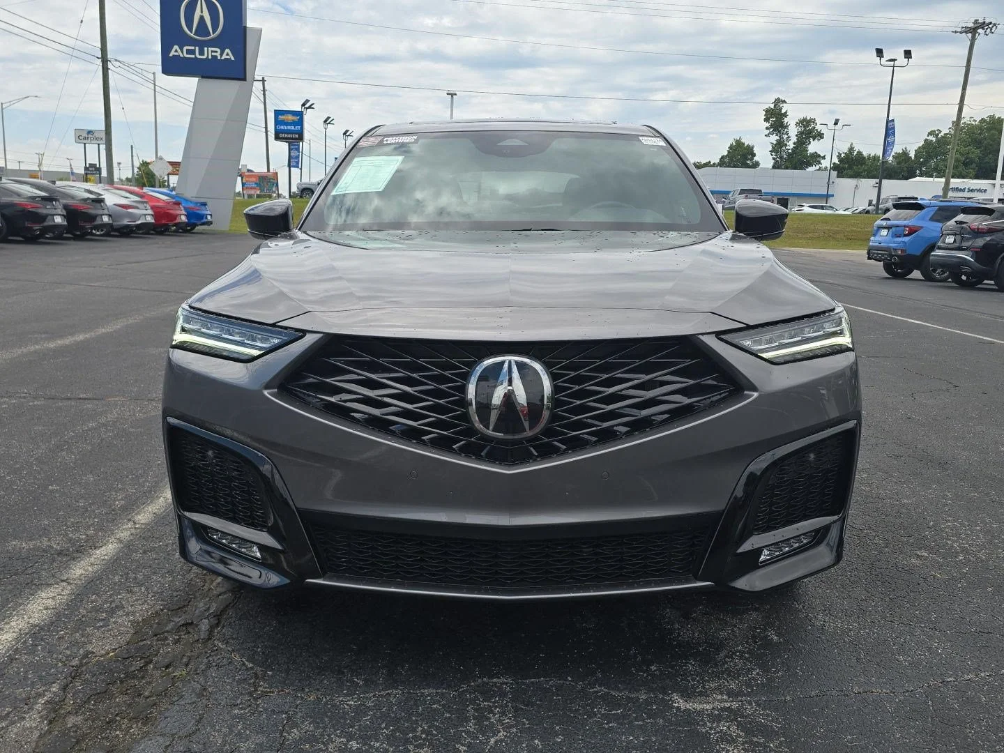 Used 2025 Liquid Carbon Metallic Acura SH-AWD A-SPEC image 37