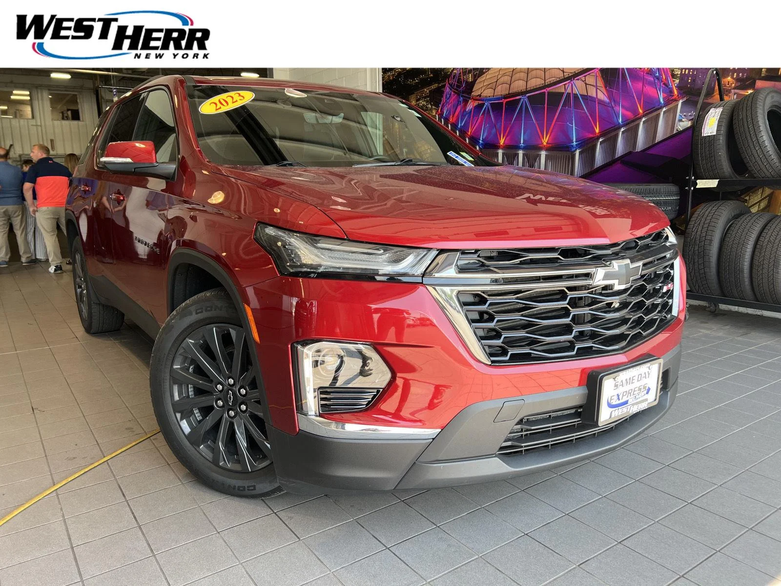 Used 2023 Radiant Red Tintcoat Chevrolet RS image 1