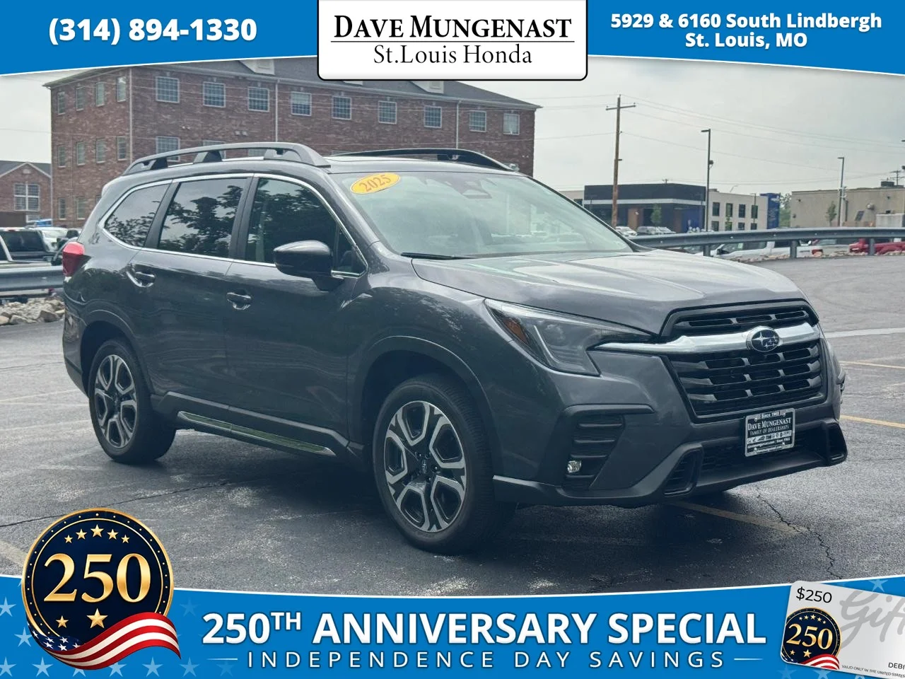 Used 2025 Magnetite Gray Metallic Subaru Limited 7-Passenger image 1