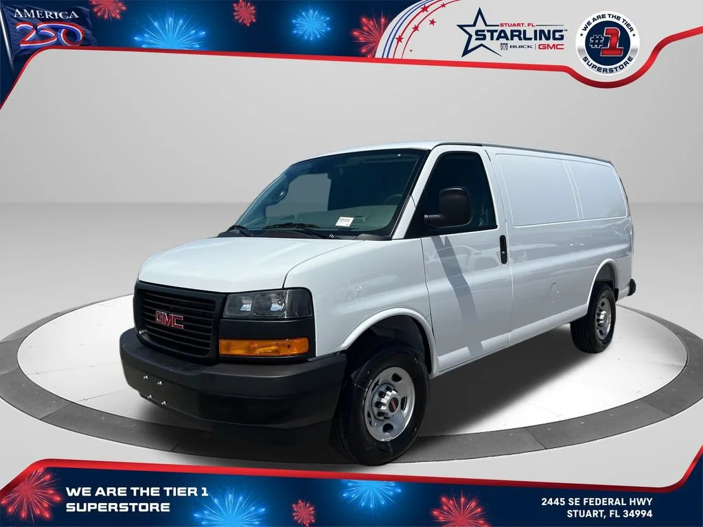 New 2026 Summit White GMC Work Van image 1