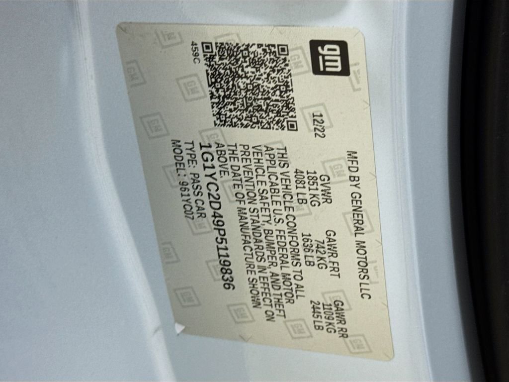 Used 2023 Ceramic Matrix Gray Metallic Chevrolet Stingray image 37