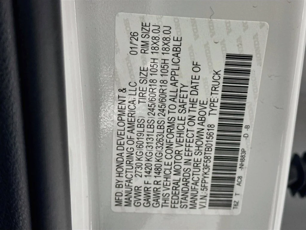 Certified Used 2026 Platinum White Pearl Honda RTL image 45