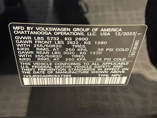 Certified Used 2024 Black Volkswagen 2.0T SE w/Technology image 31