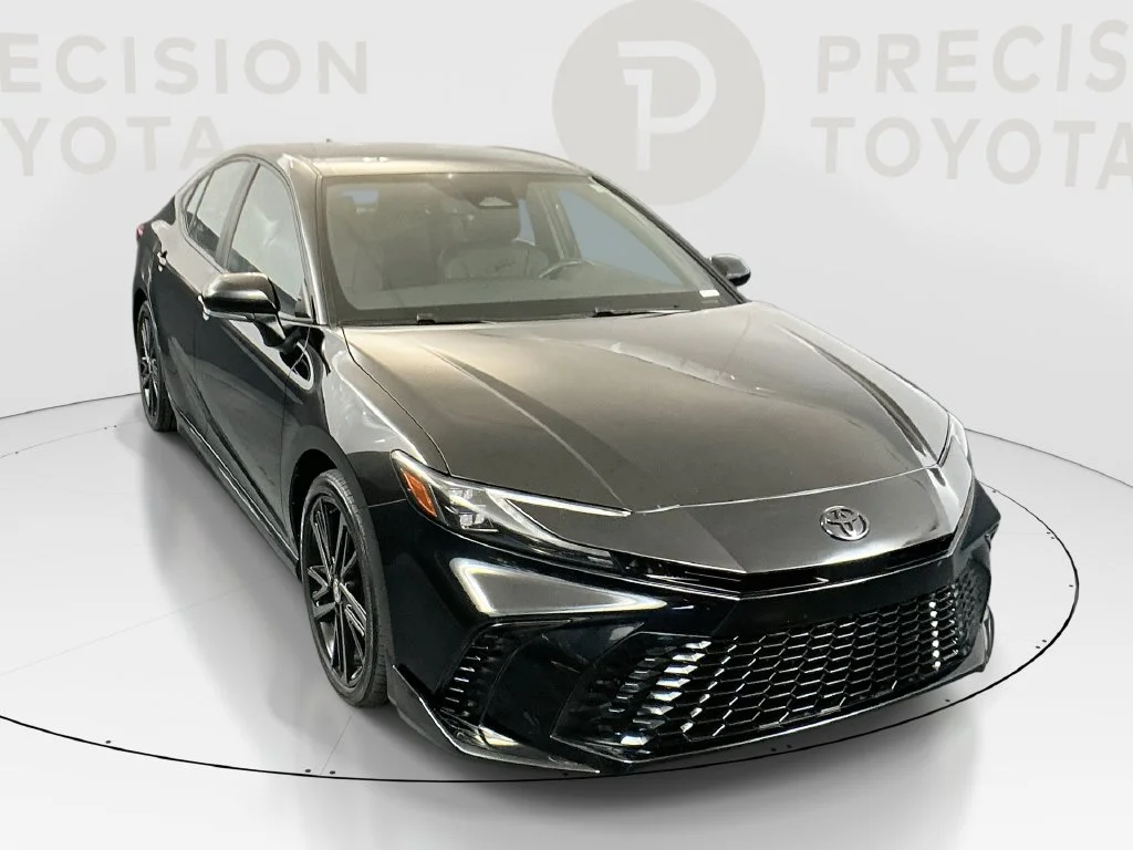 Used 2025 Midnight Black Metallic Toyota XSE image 1