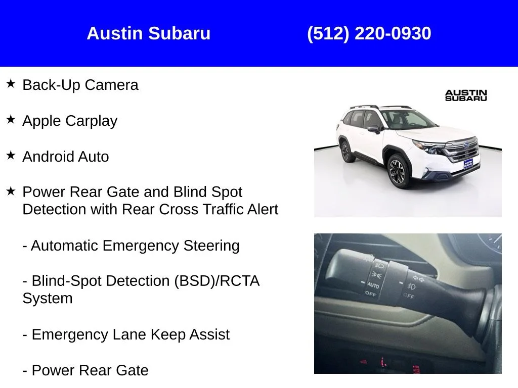 New 2026 White Subaru Premium image 9
