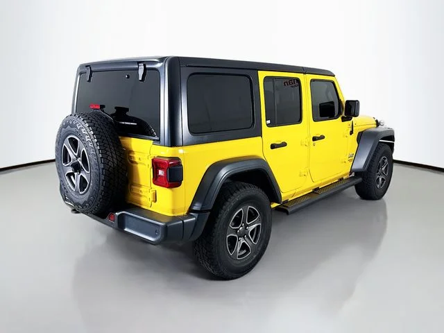 Used 2018 Yellow Jeep Unlimited Sport S image 7