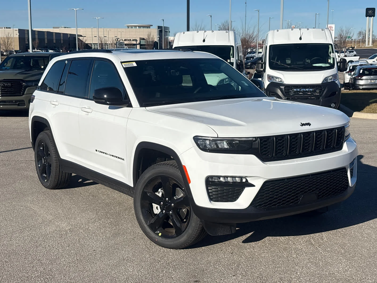 New 2025 Bright White Clear-Coat Exterior Paint Jeep Limited image 2