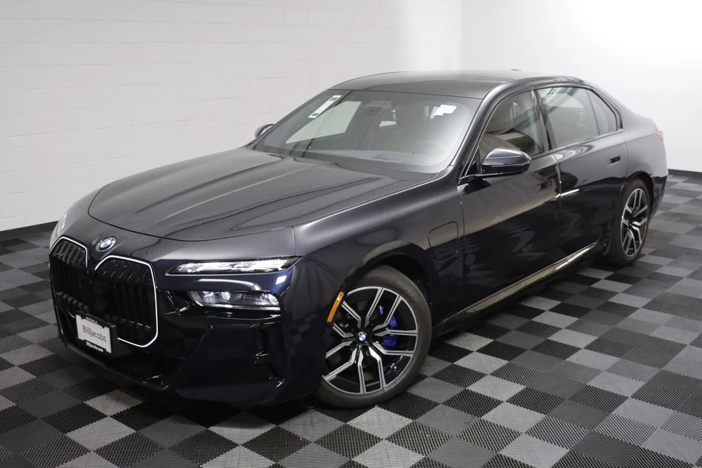 Certified Used 2026 Black BMW 750e xDrive image 2